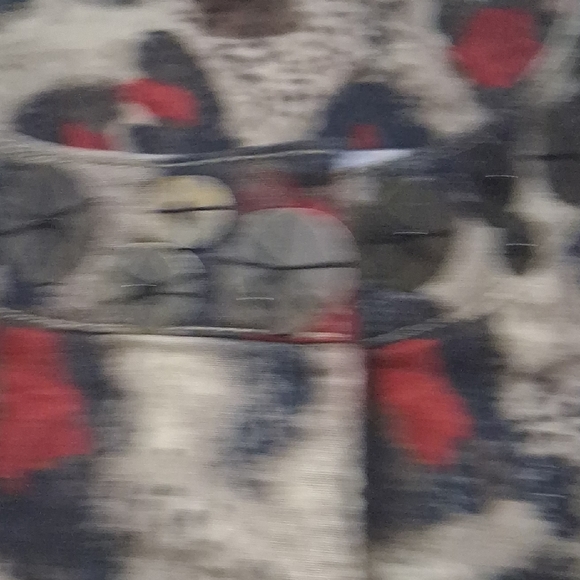 Ruby Rd. Red and Beige Animal Print Jacket - Picture 8 of 11